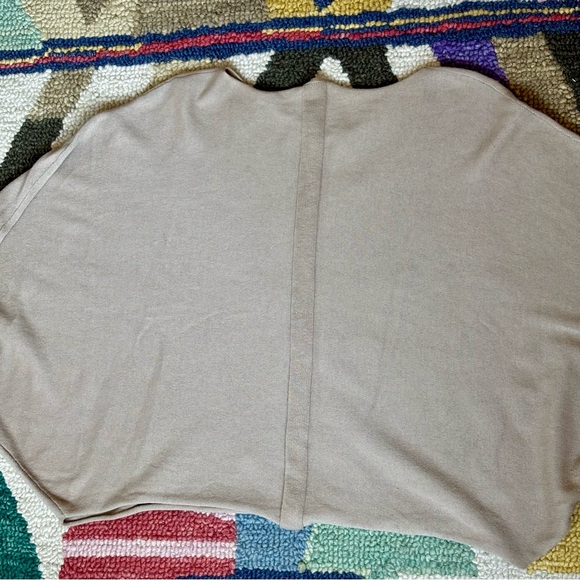 The Row Cropped Camel Tan Dolman Sleeve Boatneck Sweater Knit Top - Picture 13 of 16